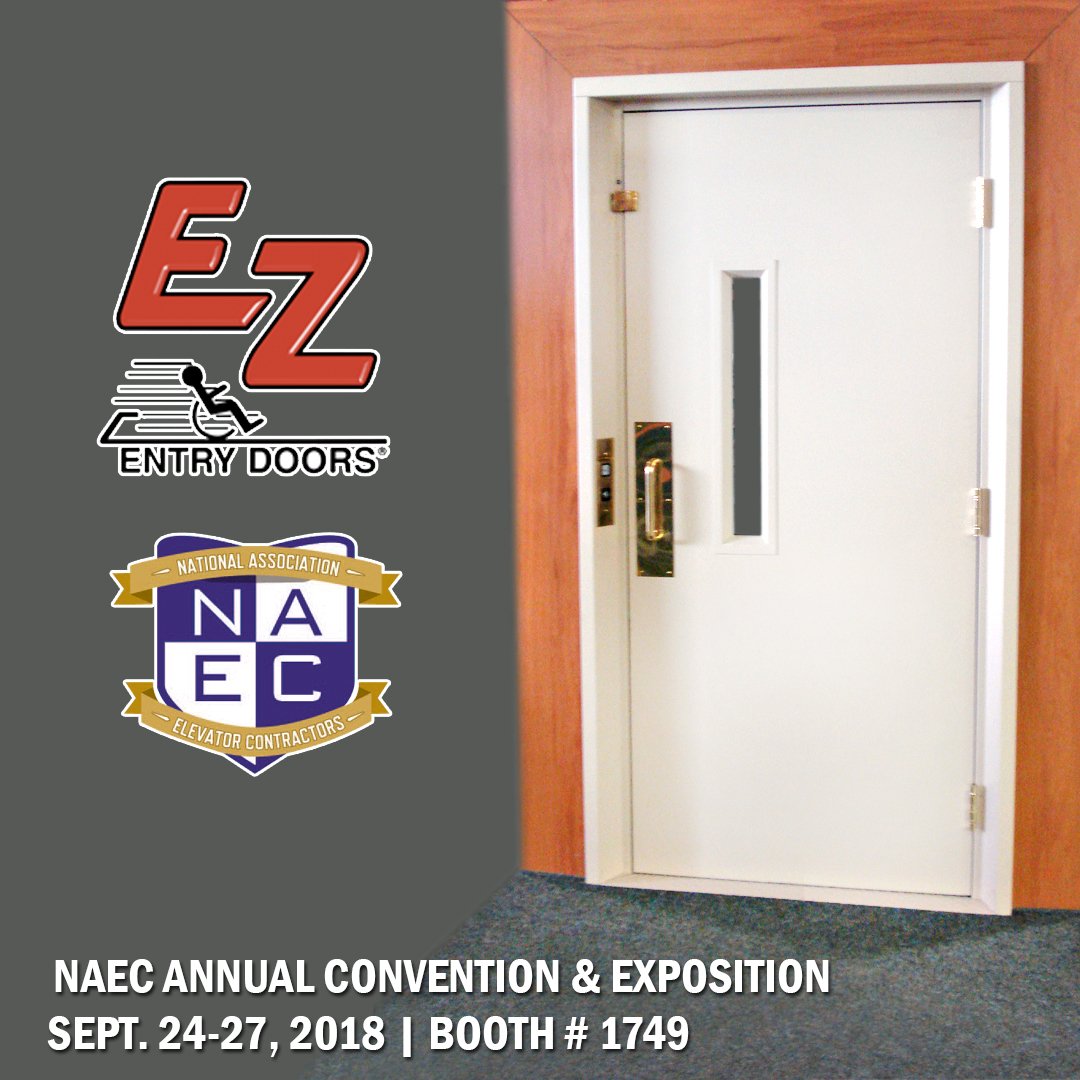 EZEntryDoors's tweet photo. We are excited to announce that we will be exhibiting at the NAEC Annual Convention &amp; 2018 Exposition in Atlantic City, New Jersey on September 24-27, 2018. Booth # 1749 #TravelTuesday https://t.co/3gNdmIQ0r6