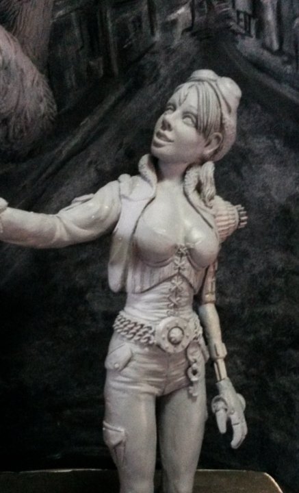 SculptAndDesign's tweet photo. My long awaited steampunk / werewolf sculpt 'Clara &amp; Mr. Snugglehugs'!! :-).....Clara is the only one who can calm Mr. S. after he's broken his chains and gone on the rampage!
#Werewolf #werewolves #steampunk #fantasyart #sculpture #sculpting #art https://t.co/N8g5jpO2CF