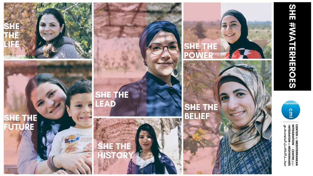 cmimarseille's tweet photo. For so long #women have been the symbol of #resilience. In the #water sector they are no different. In #MENA, women are protecting water and fighting water scarcity. Stay tuned to discover their stories. #WaterHeroes https://t.co/hX0PP79mSO