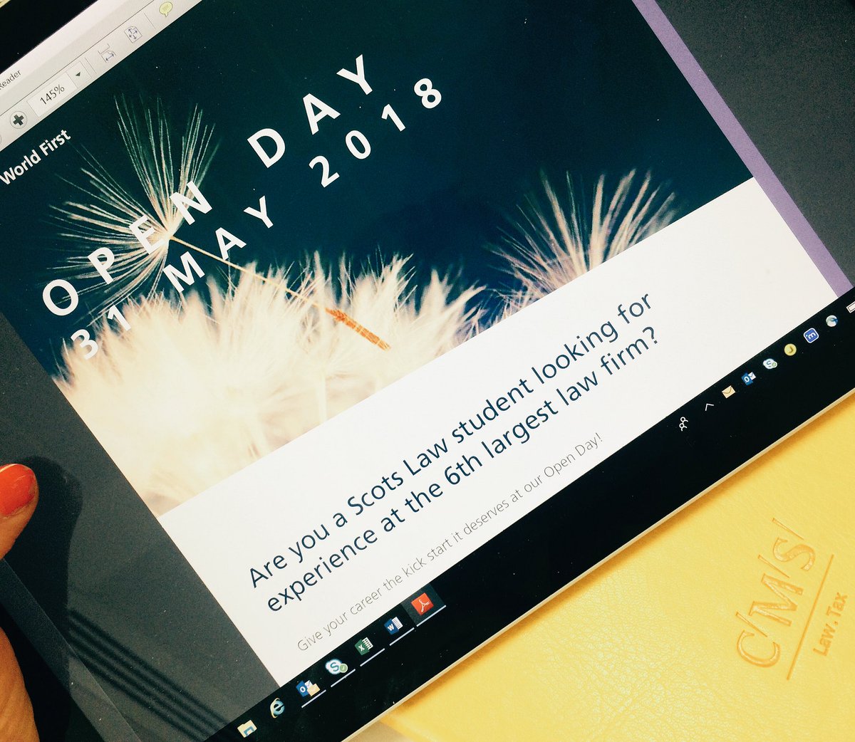 magk7588's tweet photo. Always busy @CMSUK_Graduates 🤓To give you a glimpse of what's to come in Scotland: this is what's we're currently working on... Scots law students, save the date!🗓#CMSOpenDay #CMSontour https://t.co/2cv7Fqc7yo