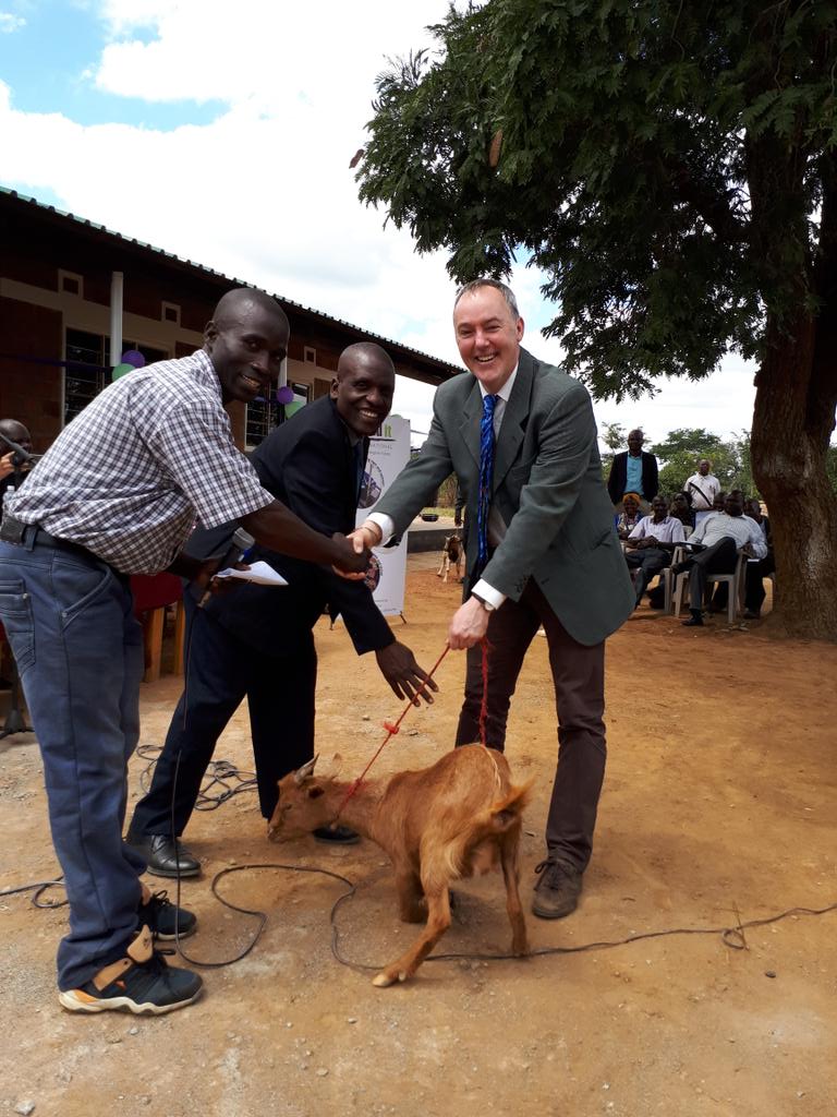 An unexpected present from Katole community who love their new school <a href="/Build_It_Int/">BuildItInternational</a> #buildingbrighterfutures not sure I can bring her home....