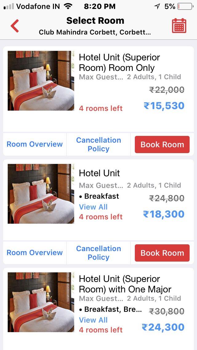 drbiswapanda's tweet photo. @clubmahindra . Guys careful. Club mahindra holidays has started cheating its own customers.  They will not allow red members to book a holiday in purple season. But it’s openly available in Yatra, MMT sites for sale.  Will there be any room left for the members ? Good business. https://t.co/T774BmCZ4R