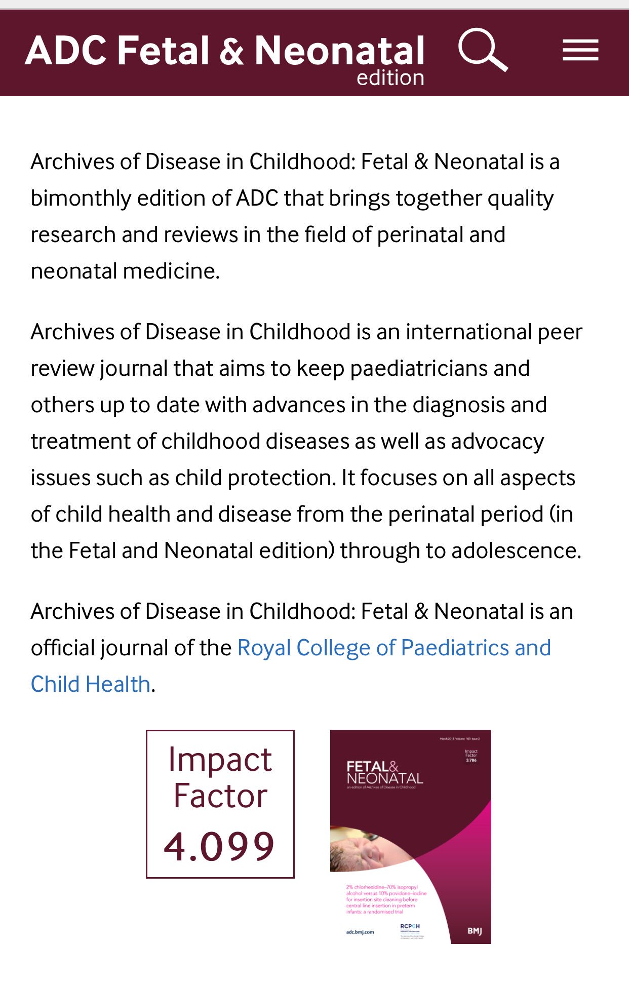 adc fetal and neonatal