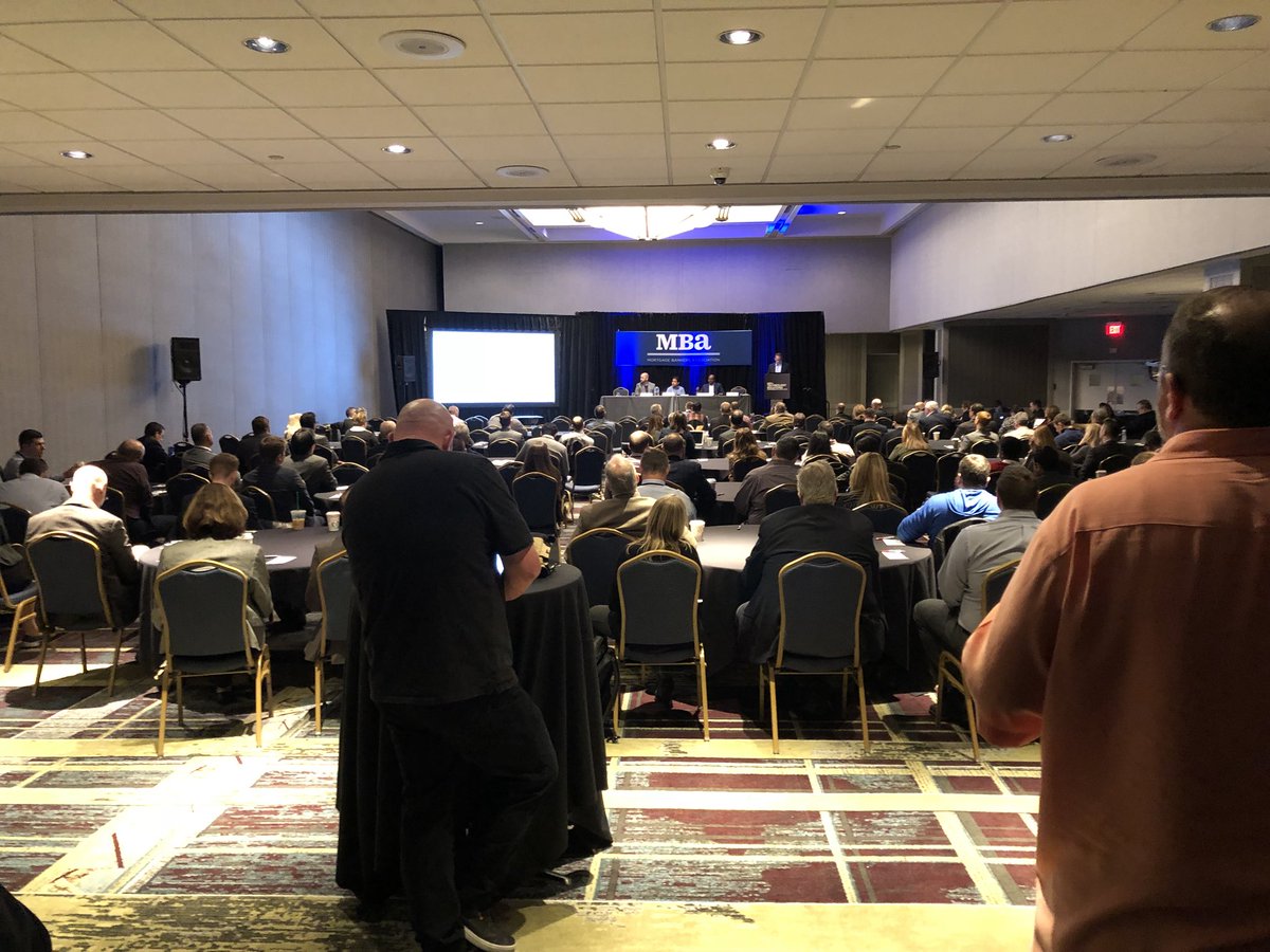 MBAMortgage's tweet photo. Also happening now our Emerging Technologies Track on APIs and the unique solutions out there. Thanks to leaders from @FirstAm @Mortech @roostify @FannieMae for presenting. #MBATech18 https://t.co/n1W0OCTTsI