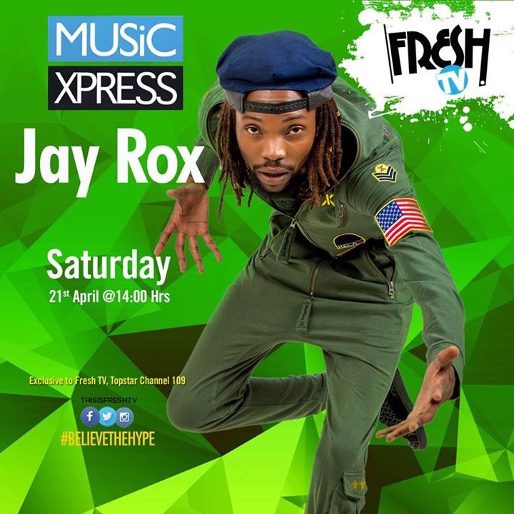 This Saturday we celebrate @JayRox05 with an hour long special of his biggest hits. This one is going to be epic! Don’t miss it. 

Saturday 14:00hrs exclusive to Fresh TV on TopStar channel 109. 

#WeLoveZambianMusic
#BelieveTheHype