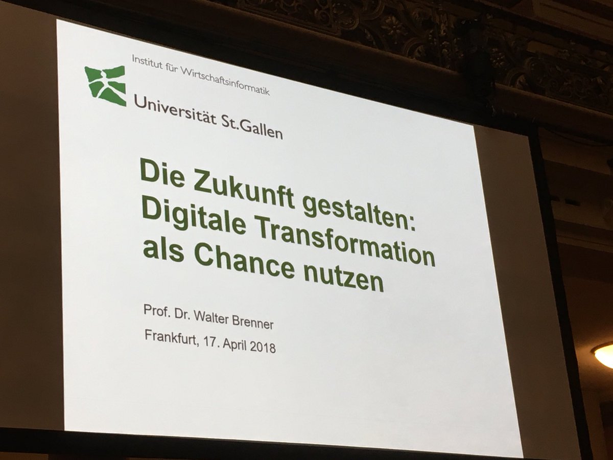 hrp_fla's tweet photo. Prof. Dr. oec. Walter Brenner Universität St. Gallen. Die Zukunft digital gestalten: Digitale Transformation als Chance nutzen. „Die Automobilindustrie ist der führende digitale Treiber in Deutschland. Viele unterschätzen diese Branche. #execsummit18 #hrperformance @HRSelect https://t.co/37W2IpWJrC