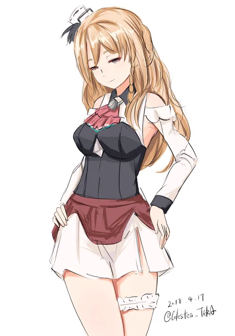 #艦これ版深夜の真剣お絵描き60分一本勝負
#艦これ版真剣お絵描き60分一本勝負_20180417
ザラ 