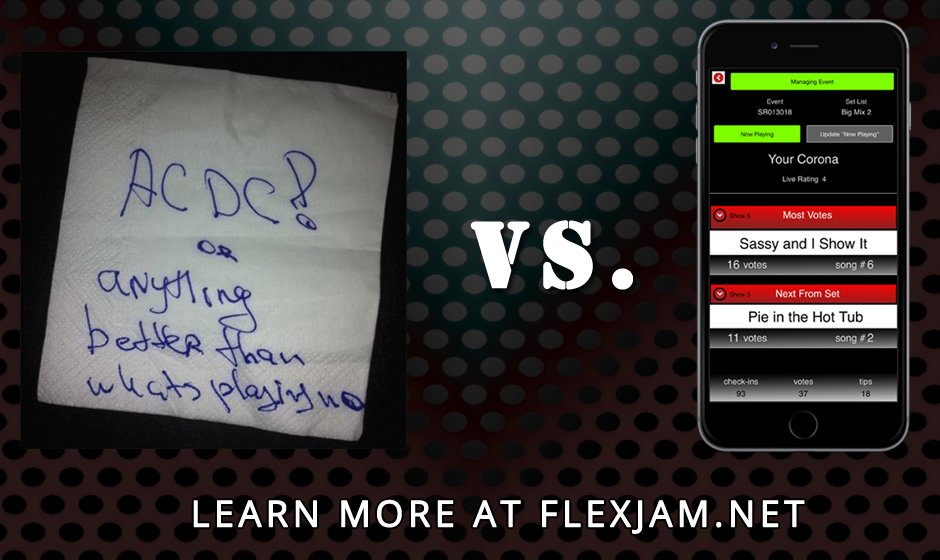 FlexJamApps's tweet photo. The perfect set list for every show. Learn more at https://t.co/m8IP2k1fRm https://t.co/kgrgCTFB6J