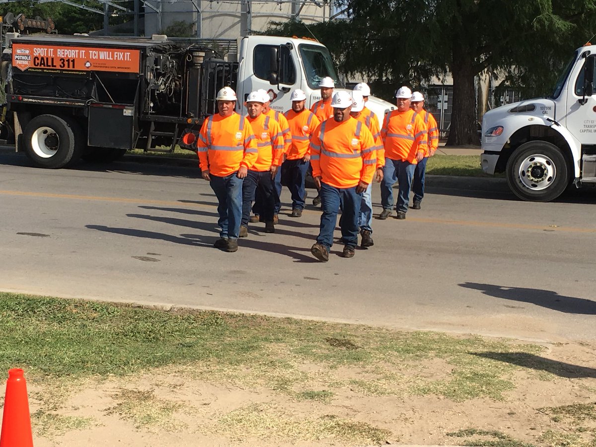 In an effort to fill more potholes in #SanAntonio @sanantoniotci has put together the pothole patrol. A group of workers who will canvass the city 10 Hours a day, 5 days a week.