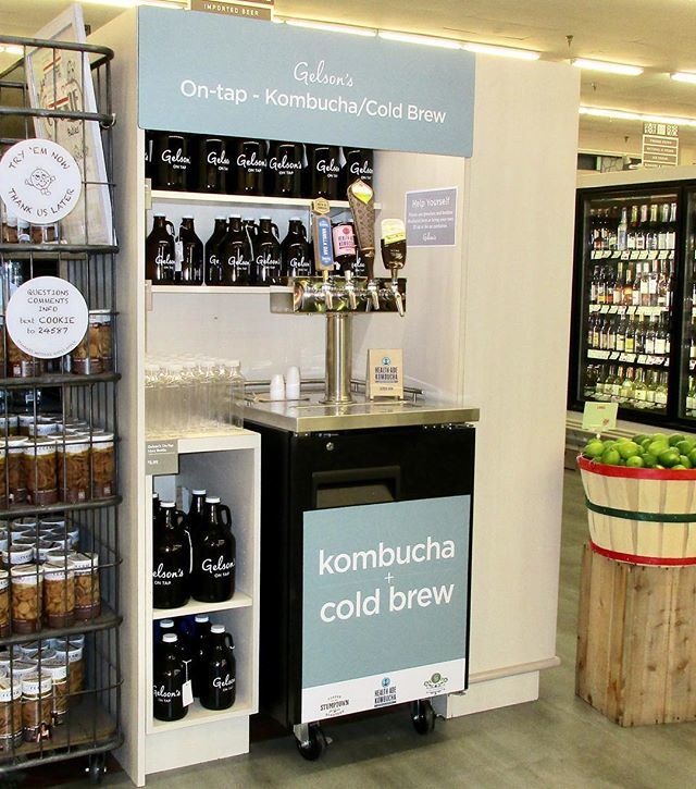 gelsonsmarkets's tweet photo. Gelson's #SantaMonica now has both #kombucha & #coldbrew on tap! How many growlers will you take? ๐
.
#kombuchaontap #coffeeontap #gelsonsmarkets #coldbrewontap #gelsonsontap #gelsons https://t.co/EdRMdYvRwU https://t.co/UOJrgfI2LE