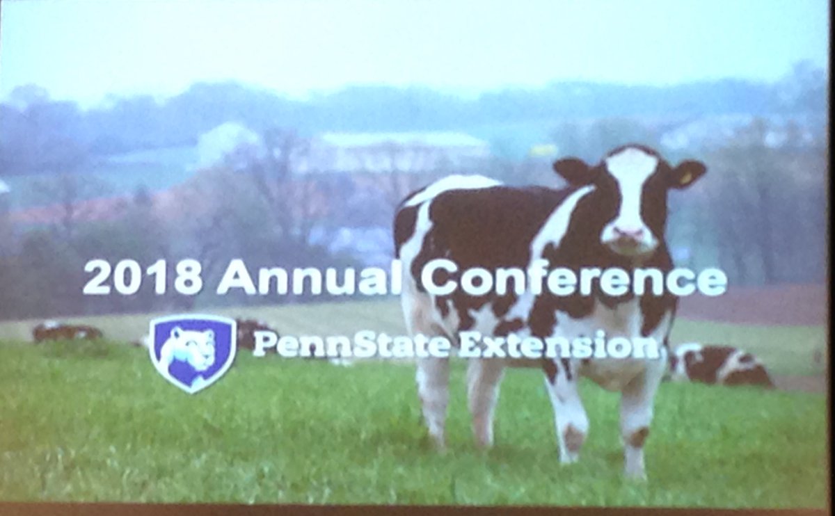 jcwcelb's tweet image. #Pennstateextension  conference 2018 starting out with great shoutouts to Excellent Every day #extension work. And Top notch talk from @Hersheys on Food Trends by Mark Swartz @psuextension