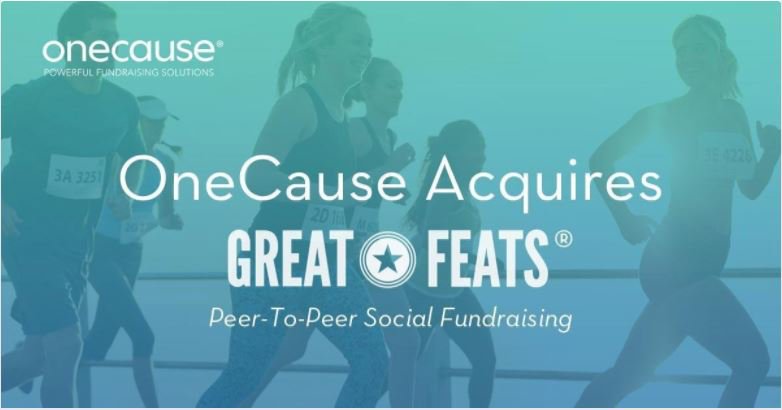 GreatFeats's tweet photo. We're thrilled and honored to announce we are joining @OneCauseTeam ! We can now bring our social engagement and #fundraising platform to many more #nonprofits and continue redefining peer-to-peer as more social, mobile and fun. #P2P https://t.co/pwWFOO91ag https://t.co/VNz1yp17Rs