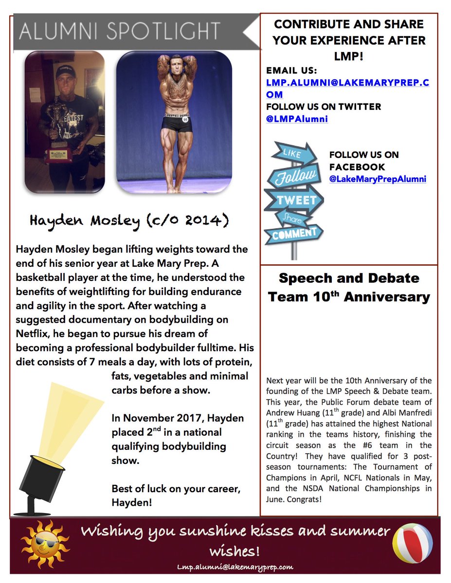 LMP Alumni Newsletter Vol 1, Issue 4. Enjoy!