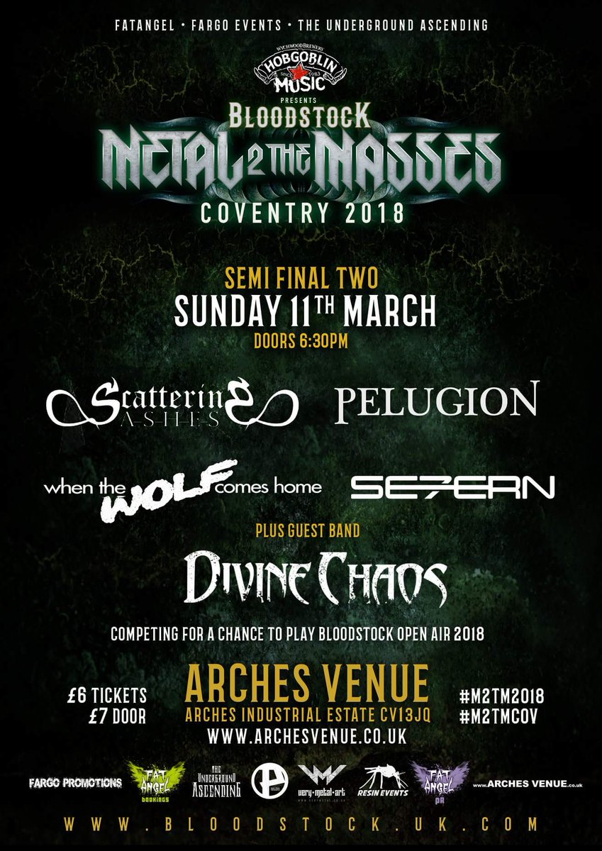 severnbanduk's tweet photo. Nearly final time!
@Metal2TheMasses
#m2tm2018
#m2tmcov
#bloodstockfestival https://t.co/OgIzP3kfJ9