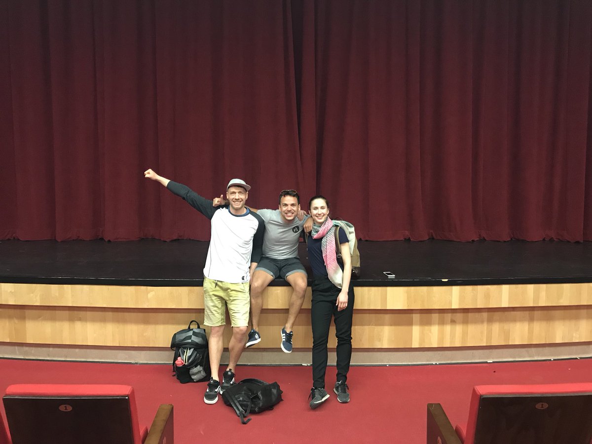 PantaReiDans's tweet photo. Nora, Anton &amp; Johnny are in Palestine this week with Ramallah Contemporary Dance Festival presenting ‘Promise of Departure’ in Ramallah on Friday and Jerusalem on Saturday. #rcsf18 #palestine https://t.co/YBHoTyiA1m https://t.co/uKPdSkisYl