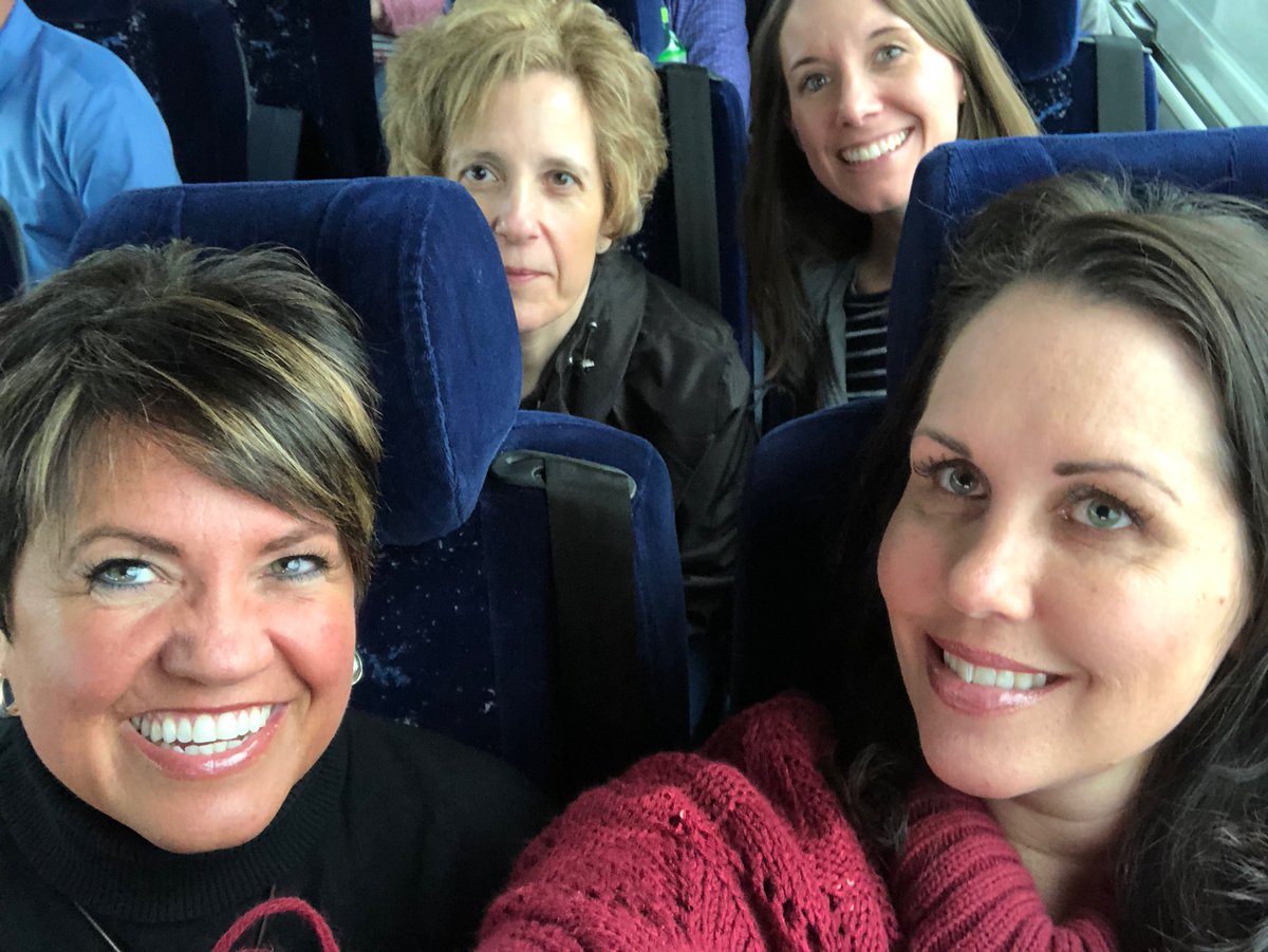 SL_ForestRidge's tweet photo. The Muncie bus is on the way to Spring Meeting!! Having a blast! https://t.co/jN07RnRged