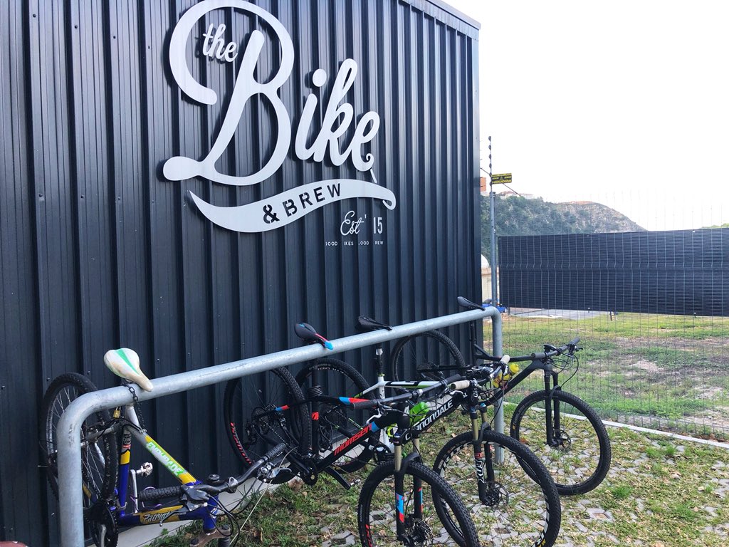 EcoBoundEvents's tweet photo. #TransRide tonight in PE @BikeAndBrewZA #TransBaviaans2018 https://t.co/w9PxsZ8WzP