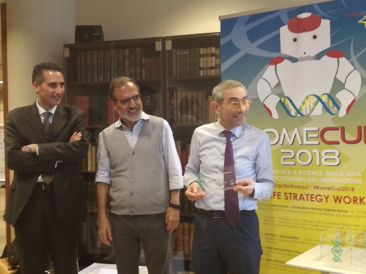 fmdigitale's tweet photo. Calm and track in risposta alla sfida del @CampusBioMedico vince il #DigilifeWorkout: un'applicazione per la gestione di pazienti e familiari nel pronto soccorso. @LazioInnova #RomeCup2018 https://t.co/7c56xzEkct