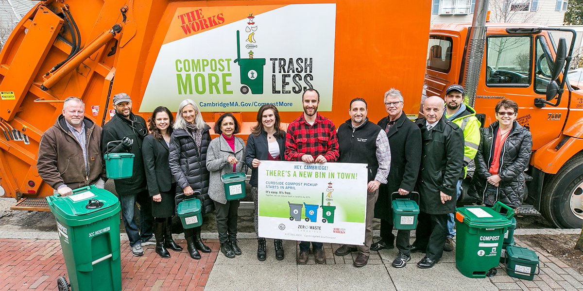 ICYMI Cambridge is leading the way in waste reduction as one of the first municipalities in New England to offer citywide curbside compost collection free of charge - camb.ma/2Ixffvb #CambMA #ZeroWaste