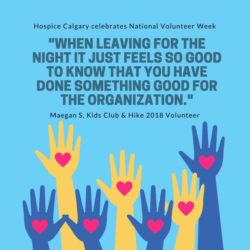 It’s National Volunteer Week! During #NVW2018, and every day, we sincerely thank all of our incredible volunteers who support our clients and families. Last year our volunteers contributed more than 11,000 hours of service!