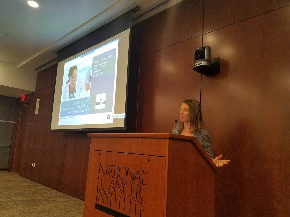 PrajaktaAdsul's tweet photo. Very excited to host Dr. Gloria Coronado here at @NCICancerCtrl and @NCI_ImplSci! Lots to learn from her talk on the implementation and effectiveness of the mailed FIT outreach program in safety net clinics in a pragmatic trial! #implsci #stopcrc Check out https://t.co/28AbGWdVq5 https://t.co/Bfjim4Z0K0