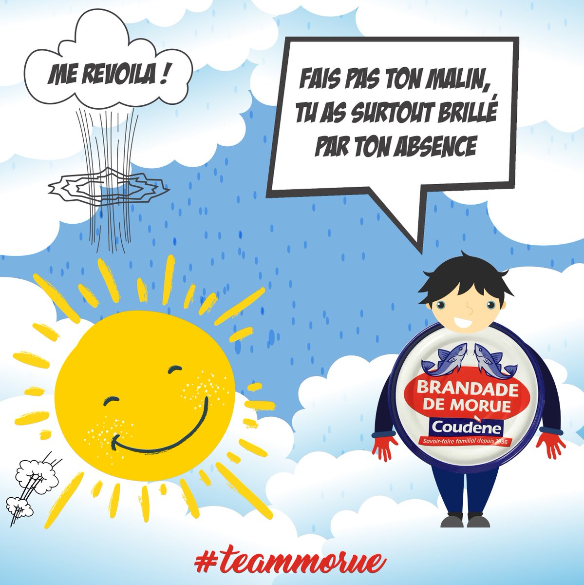 BrandadeCoudene's tweet photo. On n'y croyait plus mais le soleil est enfin de retour parmi nous. Fêtons ça avec de la brandade Coudène ! #brandade #coudene #teammorue #soleil #printemps #avril https://t.co/5nKHrC6HLH