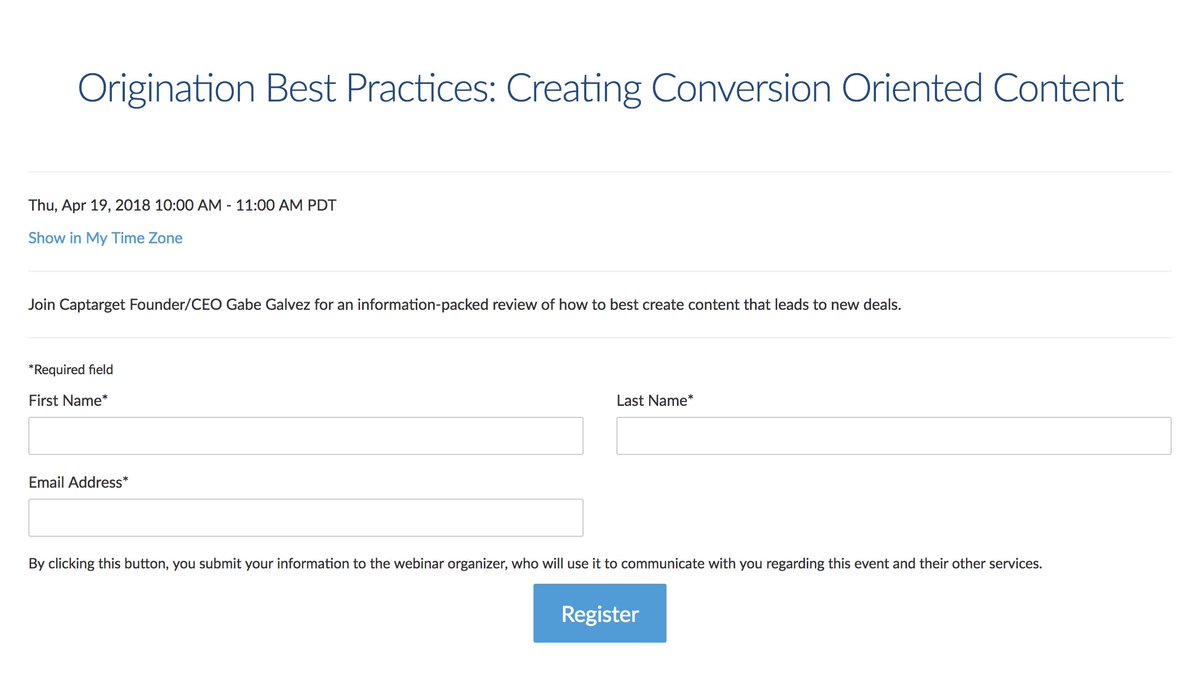 CAPTARGET's tweet image. Don’t miss our free webinar on Deal Origination this Thursday. We'll cover simple tactics that we’ve learned from originating hundreds of deal opportunities for PE firms this year. Click and reserve your spot now. register.gotowebinar.com/register/91404…