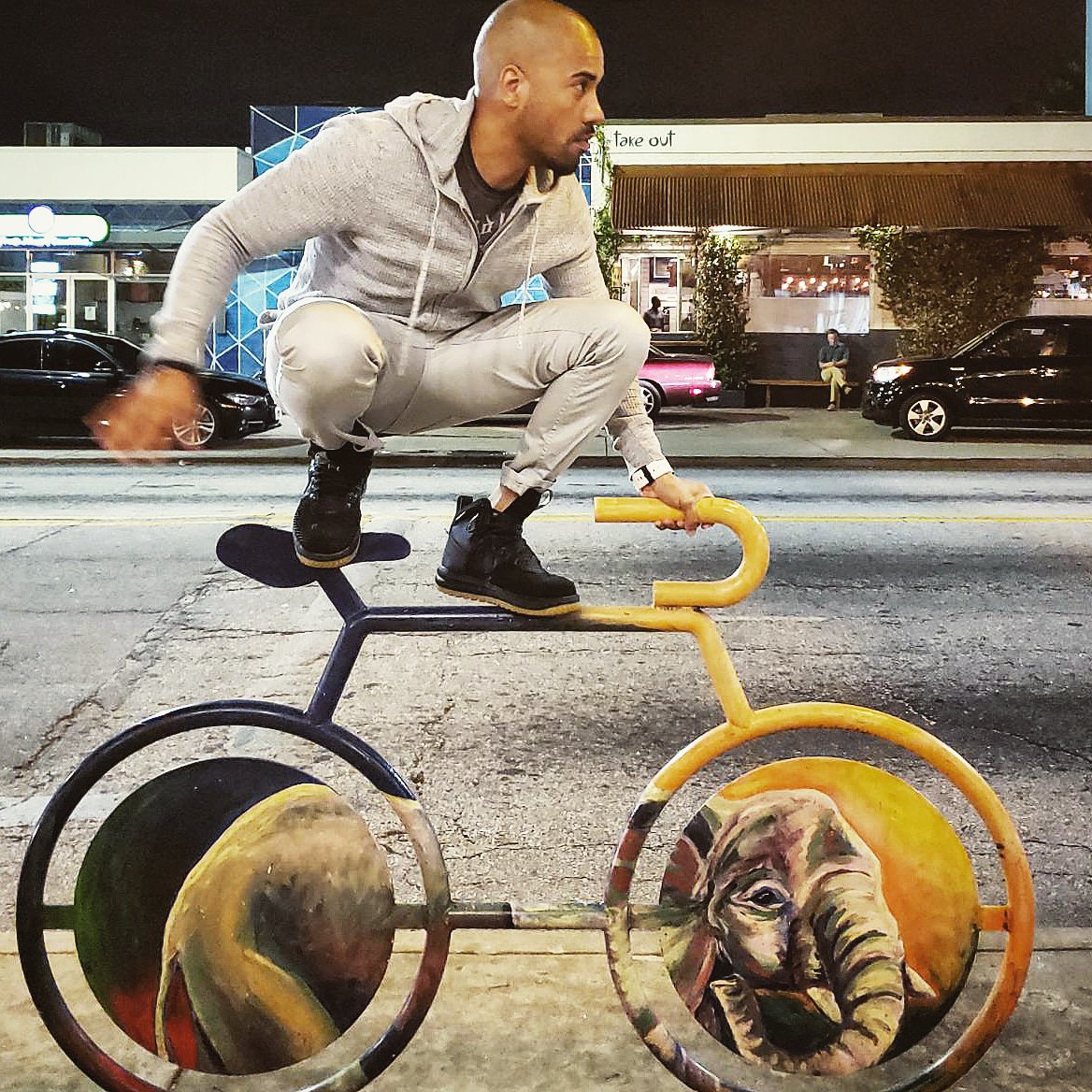 MrBradJames's tweet photo. Itching for my next movie to have stunts... Well, the next one has sports, but I mean the one after that...
#StreetArt #ActionJunkie #FakeBike #NotRollin #Stunts
.
.
Month 4
Day 17 https://t.co/qWZeRGuCvW