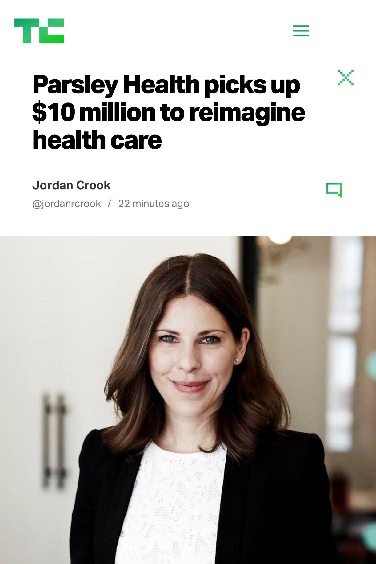 Parsley Health on Twitter "We are thrilled to announce that we raised