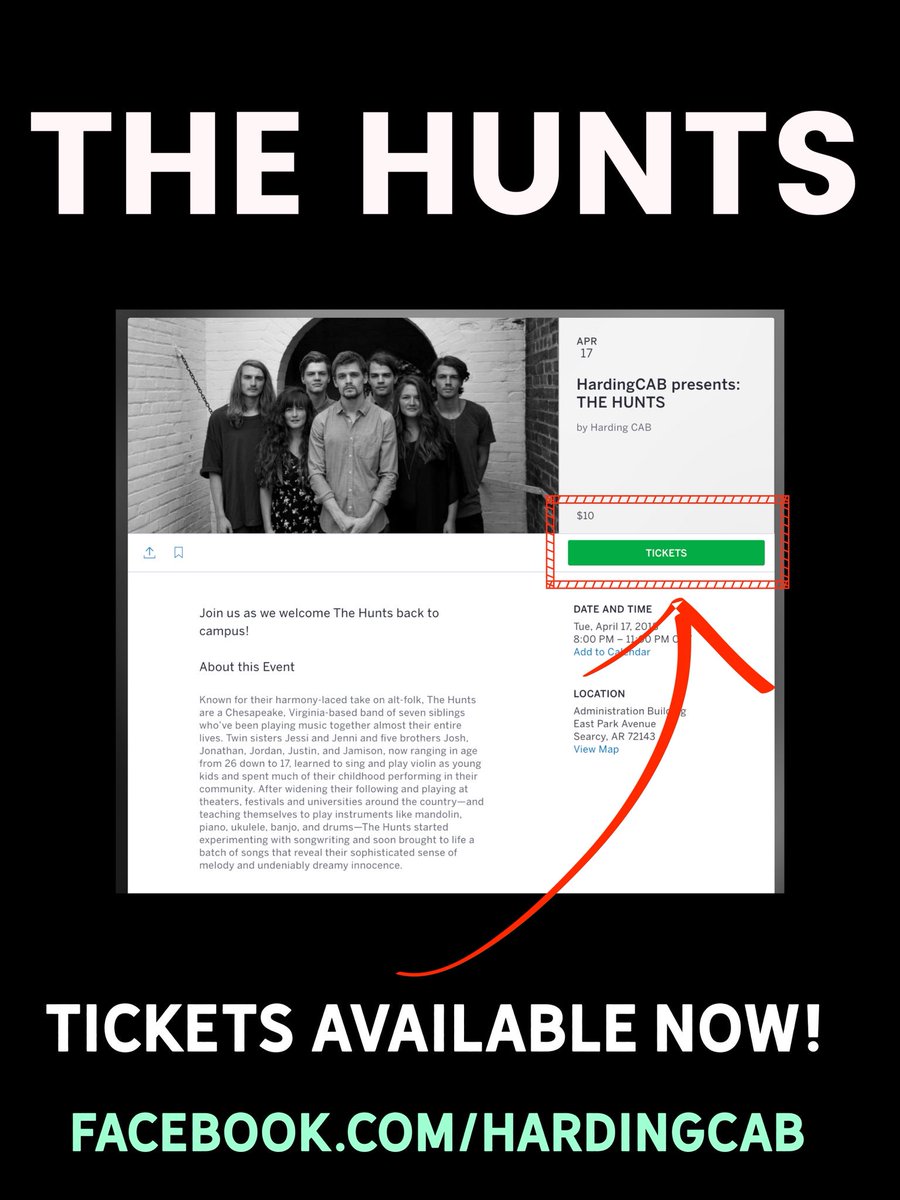 SAHardingU's tweet image. THE HUNTS | TONIGHT AT 8 | $10

You really don’t want to miss this!