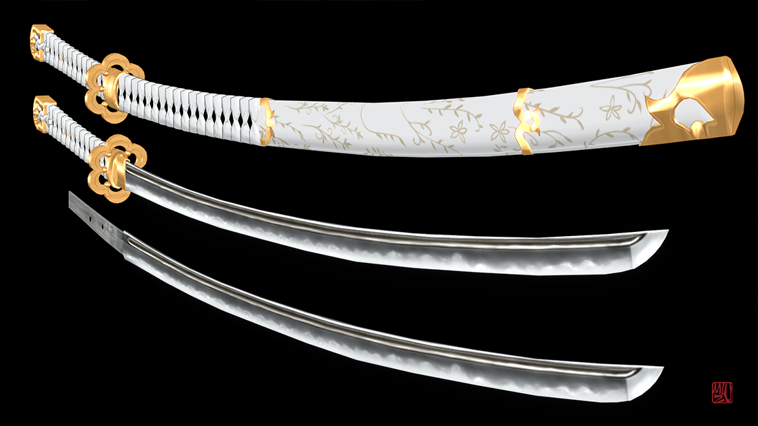 MIZU式大般若長光の本体（刀）