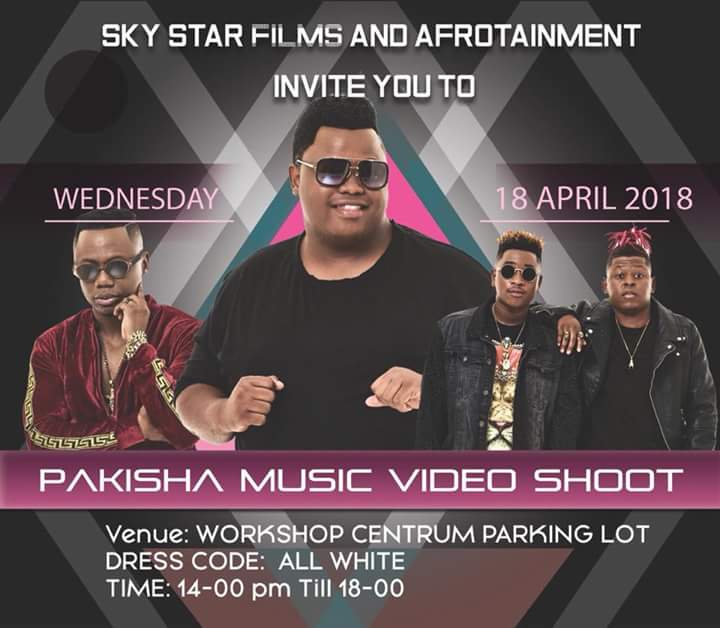 AfroTainmentSA's tweet photo. #PakishaMusicVideo ๐ฅ๐ฌ Join us for part 2 tomorrow at Workshop Parking. Dress code ALL WHITE !!! 14:00 - 17:00. Come pakisha with us... we need the entire Durban community in ALL WHITE !!! @RealMshunqisi x @tipcee3 x @slenda_amadada #GqomInConcertLoading #Sat21April #Durban https://t.co/LdujrZOW2C