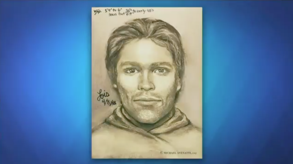 thehill's tweet photo. JUST IN: Stormy Daniels releases sketch of man she says threatened her to keep quiet about alleged Trump affair https://t.co/xGF8goMVAx https://t.co/0p3ozBpmF6