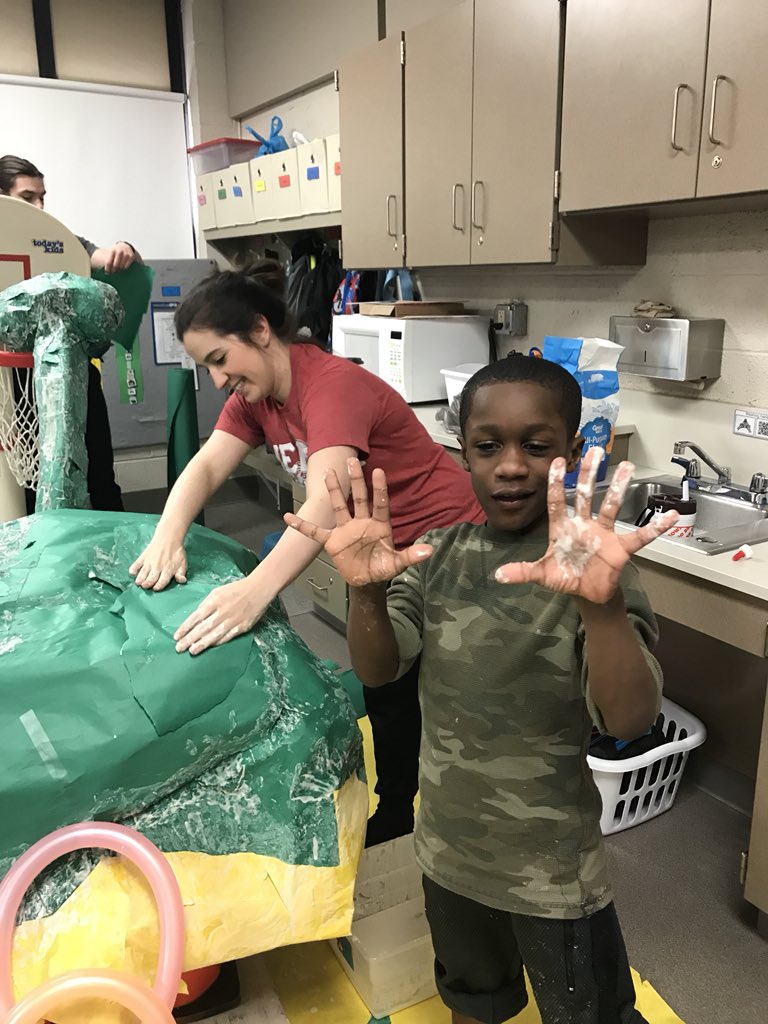 CaresLapaglia's tweet photo. CARES’ students working on their masterpiece for the CARES’ art show. #OnceACard @VirJes #autismrocksthearts https://t.co/0bZMiNZAKE