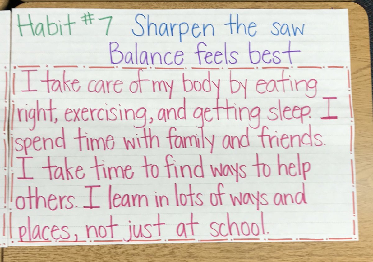 SarahHamm12's tweet photo. Working on understanding the 7 habits of highly effective people in our class from @TheLeaderinMe #bookstudy @Branch_BISD @BryanISD https://t.co/Mzl1eryUza