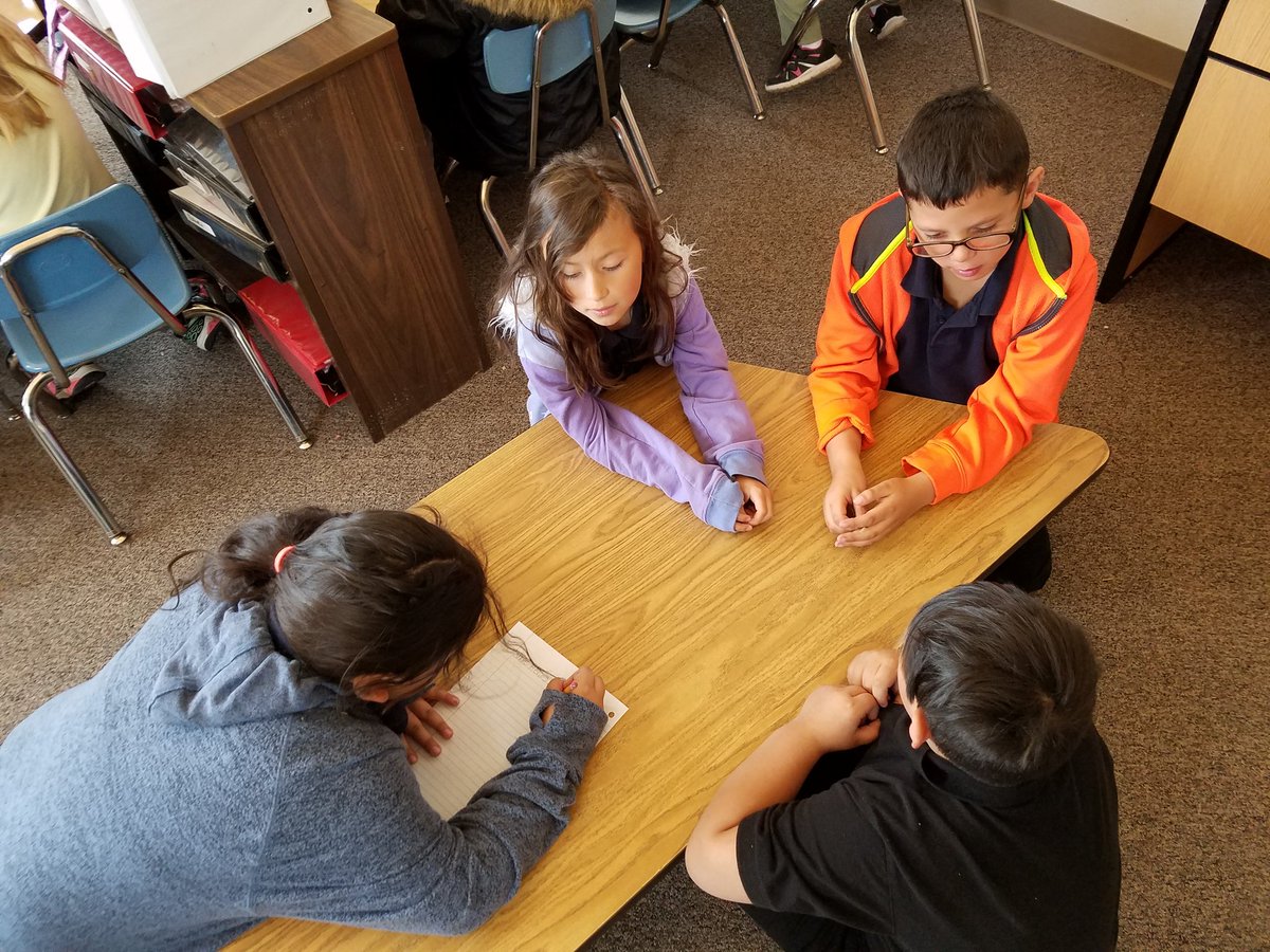 andysclass's tweet photo. It is Monday, and we are classbuilding. Each team is writing down nice things to say about kids on the other teams. They have to be specific! #weareNES #kaganchat https://t.co/a9A3la7uxZ