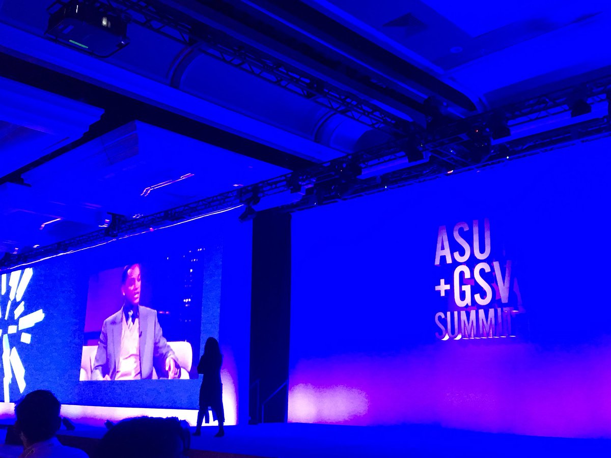 Crnolan's tweet photo. So powerful to hear @angeladuckw echo many of our values: Developing kids’ interests, the importance of passion and grit, growth mindset, and Will Smith! #WeAreDistinctive #pumavate #ASUGSV2018 https://t.co/urATpctnS3