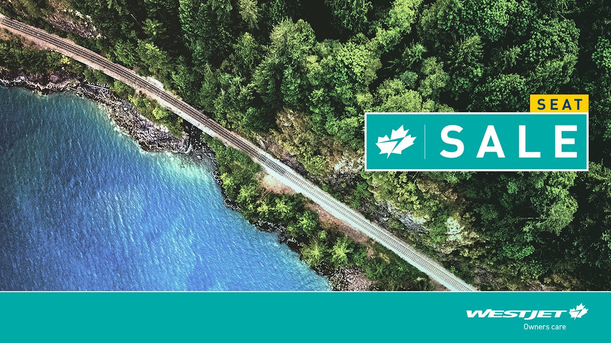 WestJet's tweet photo. Save now on our beautiful Canadian destinations. Want to go further? The U.S., Mexico, the Caribbean, and Europe are also on sale! https://t.co/ezDIPTU475 Book by April 19, 2018 (11:59 p.m. MT). Travel May 1 - June 27, 2018. ✈️ #WestJet https://t.co/SPoPiZqjXL