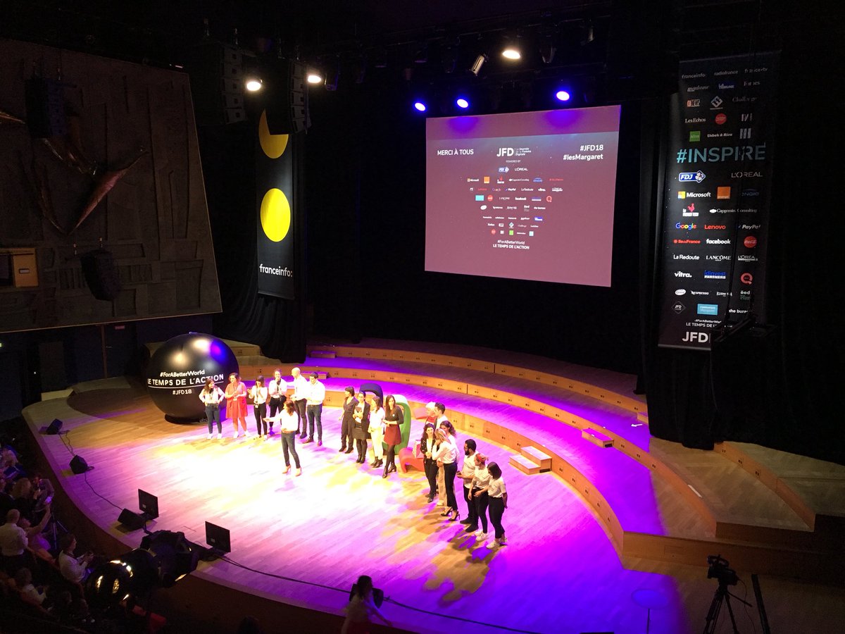 ClemenceAude's tweet photo. Merci pour cette journée inspirante 🌈✨🦄 #ForABetterWorld #Act @delphine #JFD18 @CapgeminiConsul @LaFrenchTech https://t.co/OhDYotfISM