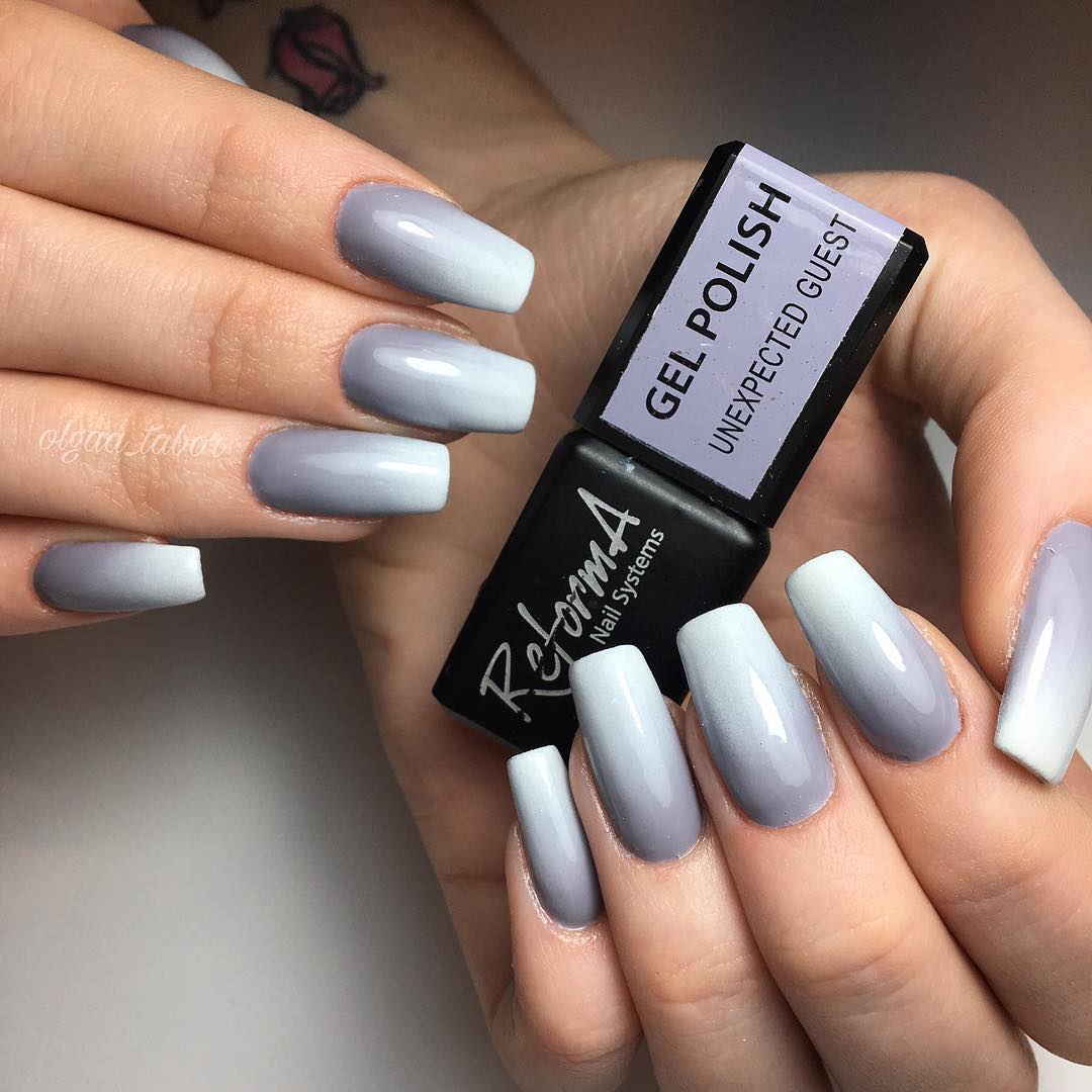 reformnails's tweet photo. Adorable ombre nails. Great idea for amazing nail looks this spring 😍🎋
.
.
.
#reformanails #reformnails #nailart #naildesign #greynails #greygelpolish #greyblue #greybluenails #ombrenails #degradenails #springlook #springnails
#springnails2018 https://t.co/Sh9RTLo3l2