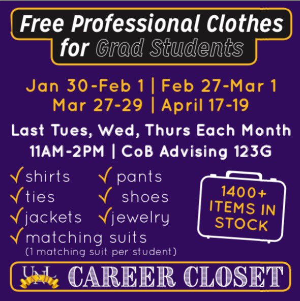 UNL Career Closet tweet media