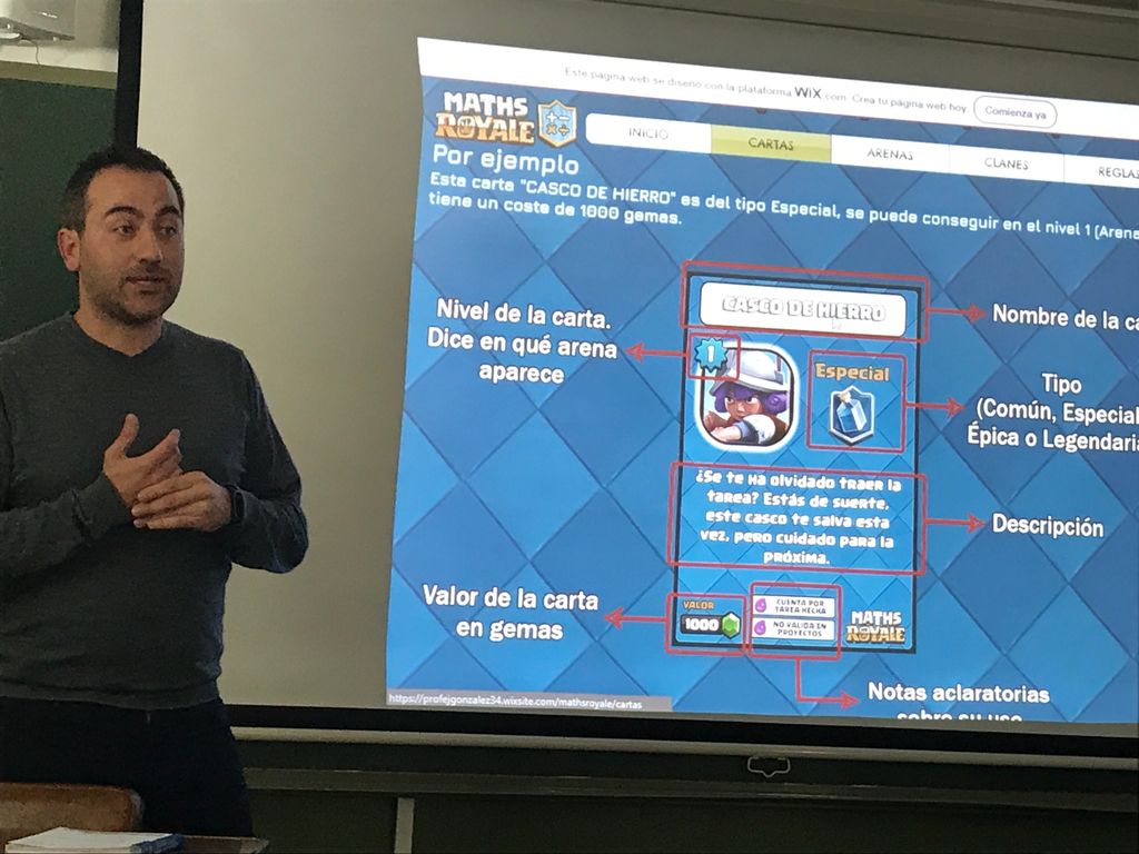 InmaculadaPonfe's tweet photo. Juan nos cuenta una gamificación que ha preparado para la clase de matemáticas. Impresionante @LosJuanitos!!! 👏🏽😍👏🏽😍
#CompartimosExperiencias #MathsRoyale https://t.co/A5bPsIK5m5