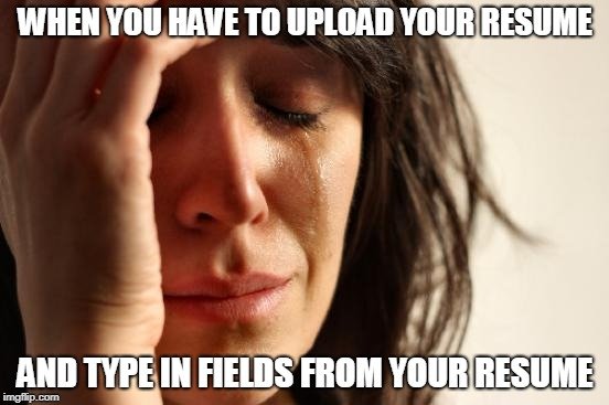 CRCAscreening's tweet image. And also enter 20 fields of text from your resume ... the struggle is real! 
#HiringProblems #FindingaJob #ResumeIssues #HRmeme #strugglebus #hr #jobseeker