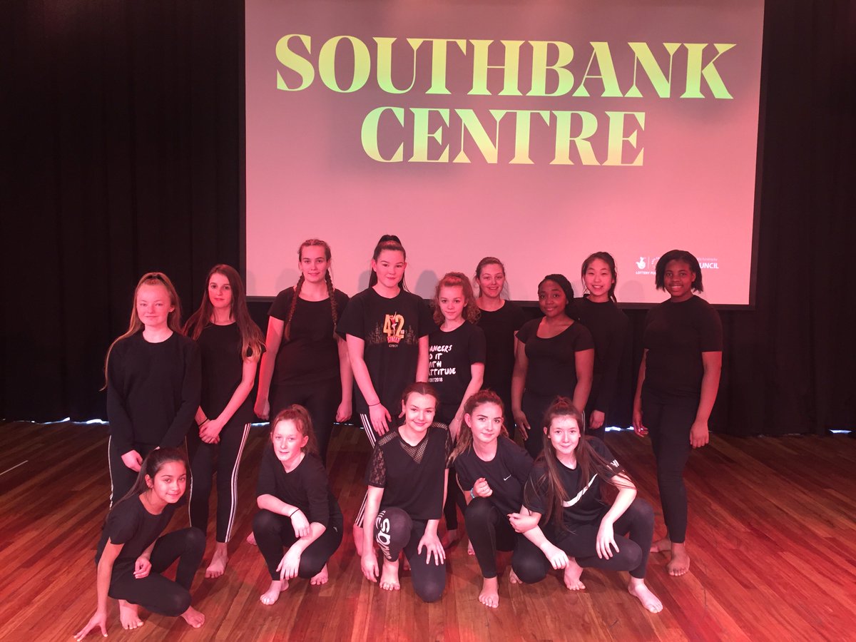 RPHSDance's tweet photo. Getting ready to perform at Clore  Ballroom at Southbank #rambert #dance @Rambertdance https://t.co/Ji6xGkuC6C