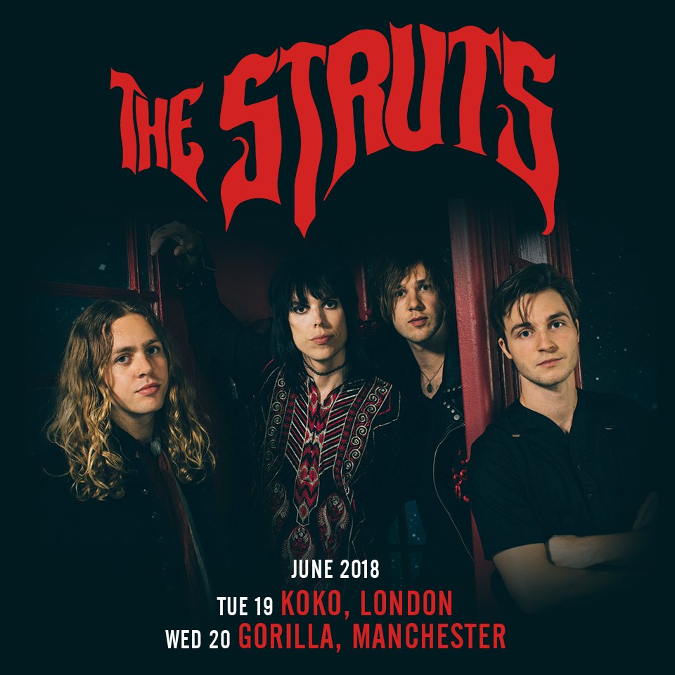 TheStruts's tweet image. UK we're coming home this summer! 🇬🇧🇬🇧🇬🇧 Just announced headline gigs in London and Manchester in June. Presale begins tomorrow: smarturl.it/TheStrutsPreSa…