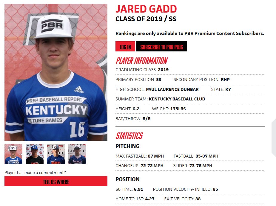 PrepbaseballKY's tweet photo. Weekend Standout: @BaseballPLD 2019 RHP @JaredGadd had 10 K's in 5.1 IP in a win over Henry Clay. Gadd is one of the top uncommitted players in the 2019 class >> https://t.co/Rxh4WNCqDB https://t.co/d3FQvBUOdG