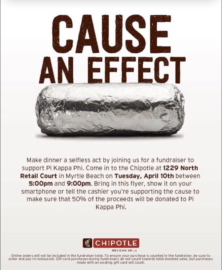Stop by Chipotle today from 5-9pm and help raise money for the Ability Experience!