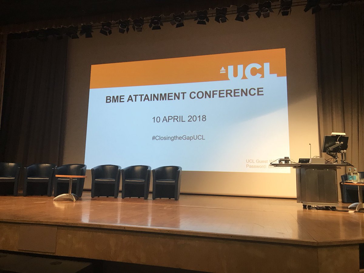 There’s a real buzz here at the <a href="/IOE_London/">UCL Institute of Education</a> waiting for the BME Attainment Conference to start! #ClosingtheGapUCL