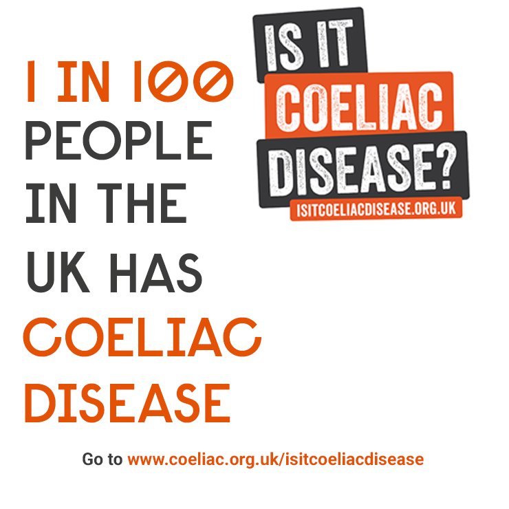 Coeliac disease is a lifelong autoimmune disease and affects 1 in 100 people in the UK. Currently, there is no cure and it is treated by following a strict #glutenfree diet for life.

Please retweet to raise awareness of #coeliac disease.