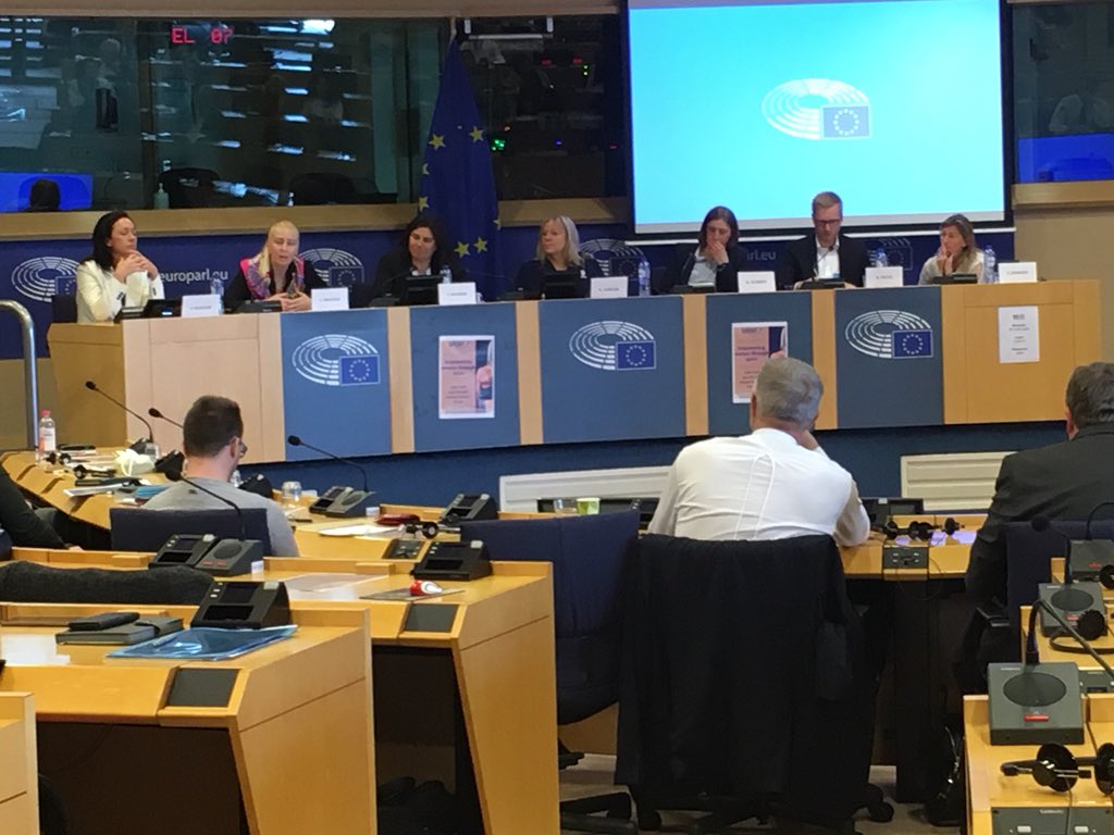 EPRUI1's tweet photo. Very interesting conference on empowering women through sport at the European Parliment organised by the @sportintergroup with @KSadleir from @WorldRugby https://t.co/QNUGby8klc